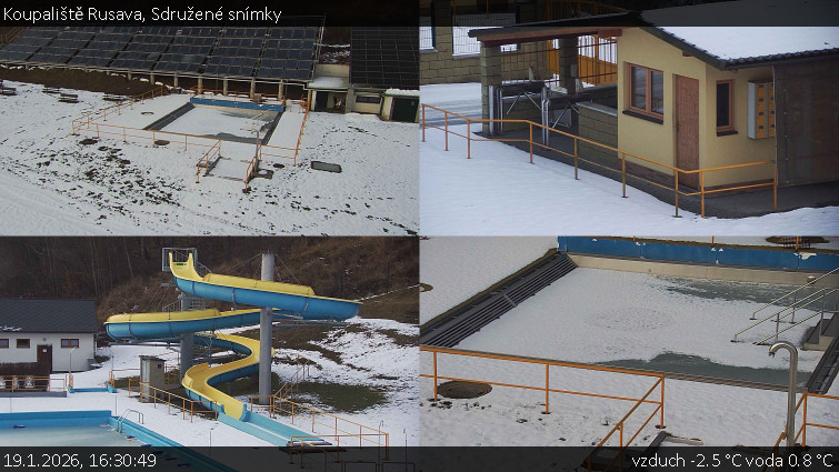 Koupaliště Rusava - Sdružené snímky - 19.1.2026 v 16:30