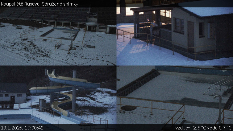Koupaliště Rusava - Sdružené snímky - 19.1.2026 v 17:00