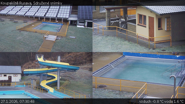 Koupaliště Rusava - Sdružené snímky - 27.1.2026 v 07:30