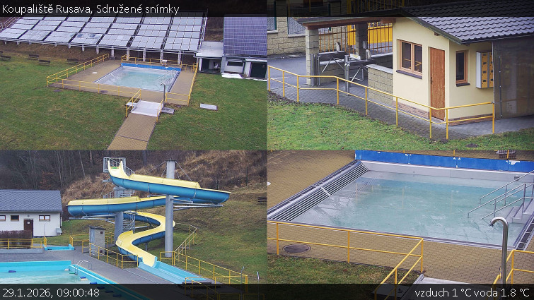 Koupaliště Rusava - Sdružené snímky - 29.1.2026 v 09:00