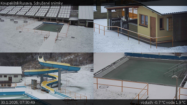Koupaliště Rusava - Sdružené snímky - 30.1.2026 v 07:30