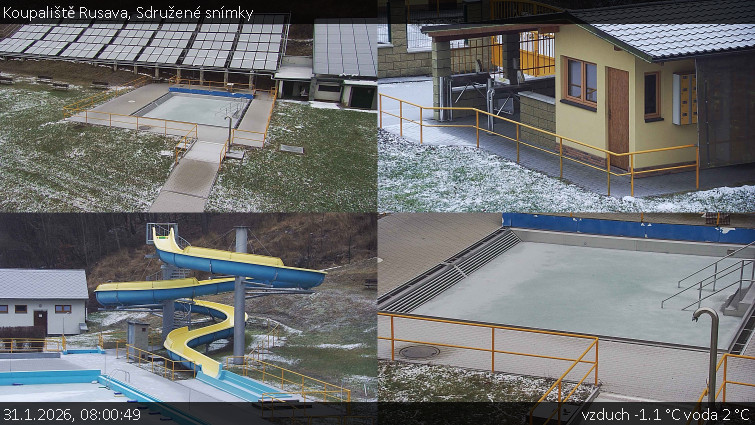 Koupaliště Rusava - Sdružené snímky - 31.1.2026 v 08:00