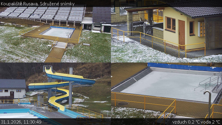 Koupaliště Rusava - Sdružené snímky - 31.1.2026 v 11:30