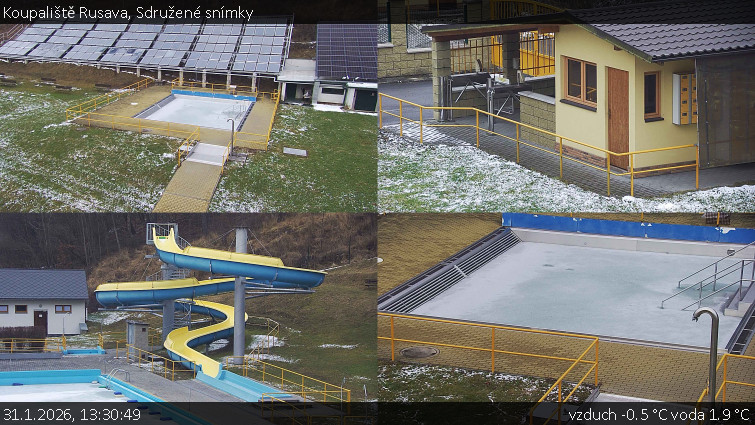 Koupaliště Rusava - Sdružené snímky - 31.1.2026 v 13:30