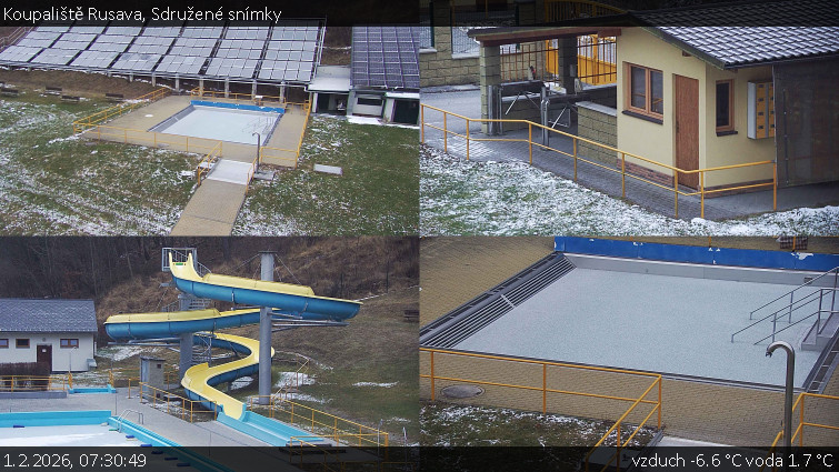 Koupaliště Rusava - Sdružené snímky - 1.2.2026 v 07:30