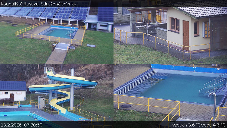 Koupaliště Rusava - Sdružené snímky - 13.2.2026 v 07:30
