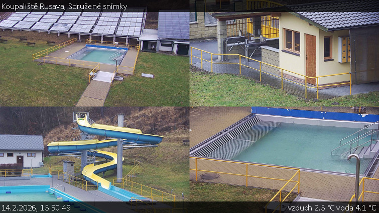 Koupaliště Rusava - Sdružené snímky - 14.2.2026 v 15:30