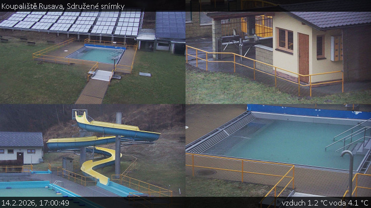 Koupaliště Rusava - Sdružené snímky - 14.2.2026 v 17:00