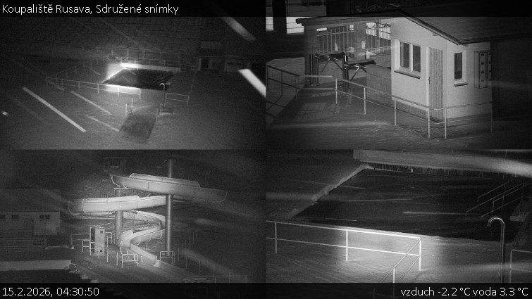 Koupaliště Rusava - Sdružené snímky - 15.2.2026 v 04:30