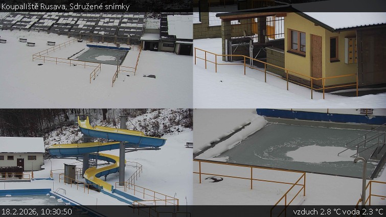 Koupaliště Rusava - Sdružené snímky - 18.2.2026 v 10:30