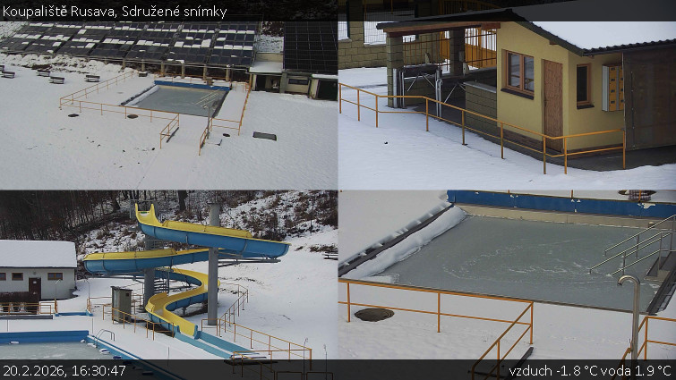 Koupaliště Rusava - Sdružené snímky - 20.2.2026 v 16:30