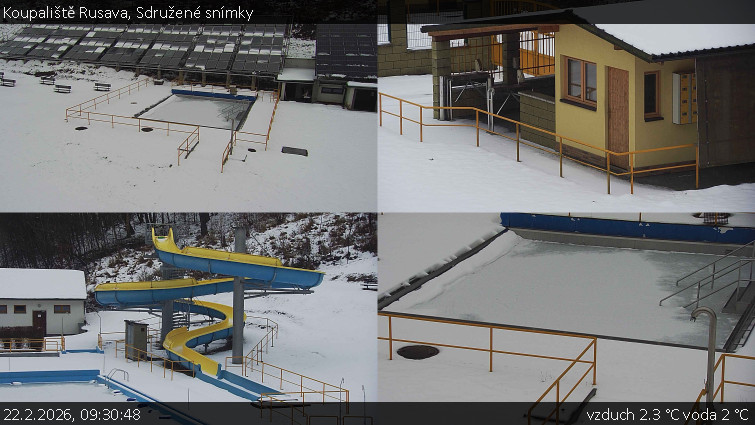 Koupaliště Rusava - Sdružené snímky - 22.2.2026 v 09:30