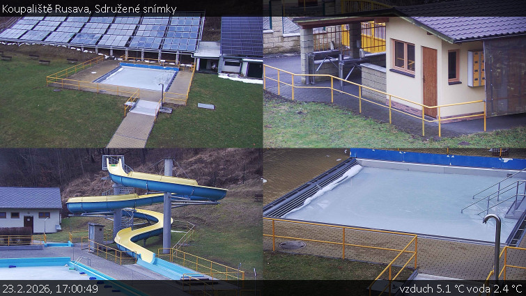 Koupaliště Rusava - Sdružené snímky - 23.2.2026 v 17:00