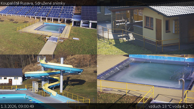 Koupaliště Rusava - Sdružené snímky - 1.3.2026 v 09:00