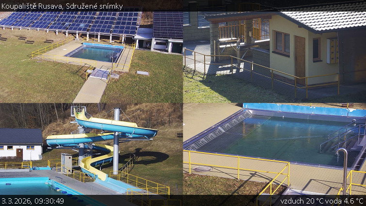 Koupaliště Rusava - Sdružené snímky - 3.3.2026 v 09:30