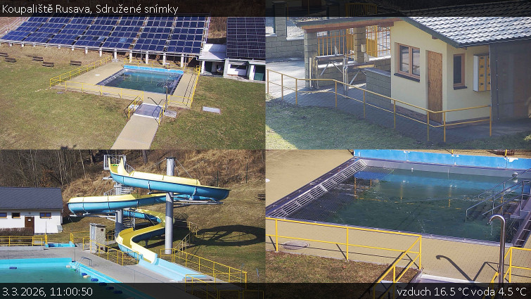 Koupaliště Rusava - Sdružené snímky - 3.3.2026 v 11:00