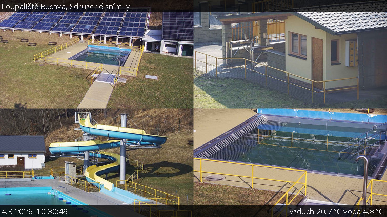 Koupaliště Rusava - Sdružené snímky - 4.3.2026 v 10:30