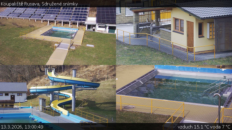 Koupaliště Rusava - Sdružené snímky - 13.3.2026 v 13:00