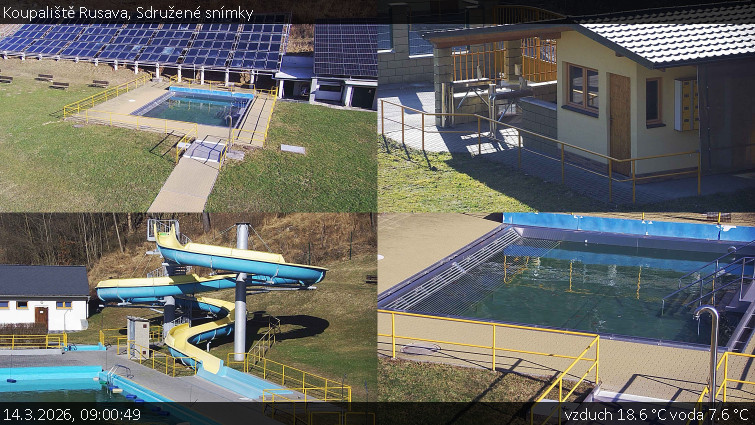 Koupaliště Rusava - Sdružené snímky - 14.3.2026 v 09:00