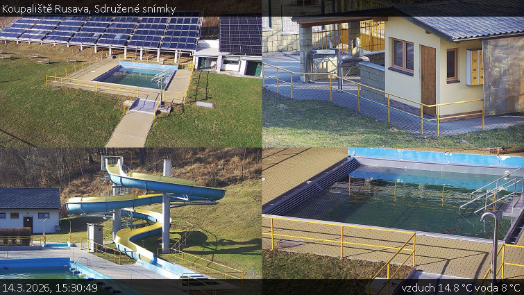 Koupaliště Rusava - Sdružené snímky - 14.3.2026 v 15:30