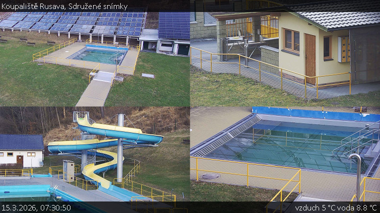 Koupaliště Rusava - Sdružené snímky - 15.3.2026 v 07:30
