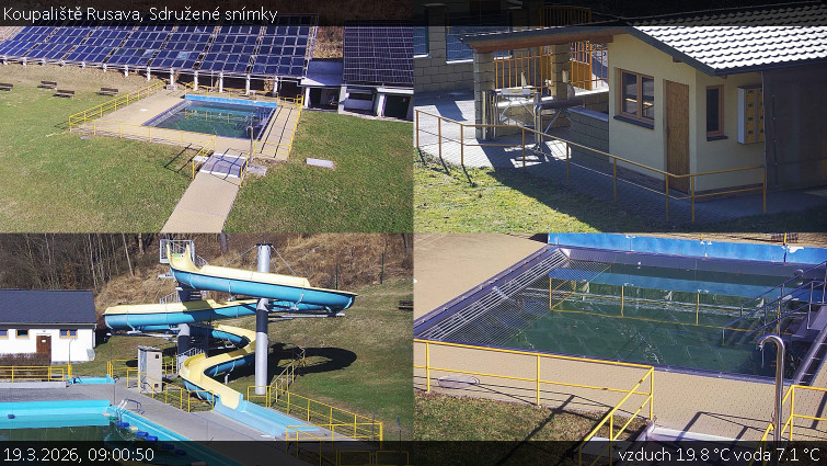 Koupaliště Rusava - Sdružené snímky - 19.3.2026 v 09:00