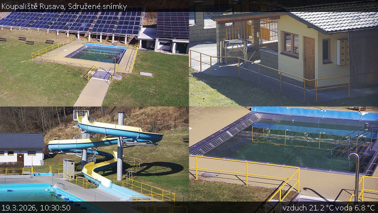 Koupaliště Rusava - Sdružené snímky - 19.3.2026 v 10:30