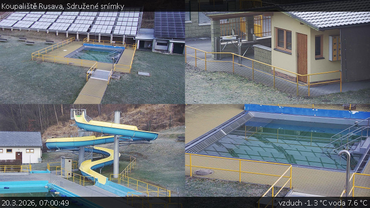 Koupaliště Rusava - Sdružené snímky - 20.3.2026 v 07:00