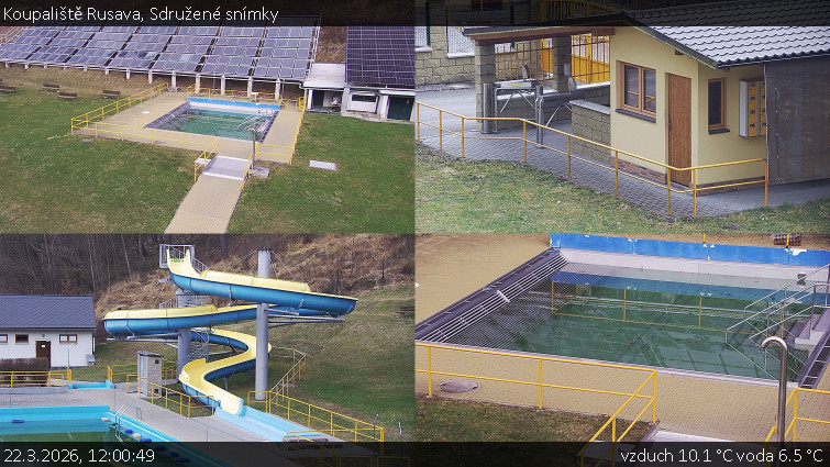 Koupaliště Rusava - Sdružené snímky - 22.3.2026 v 12:00