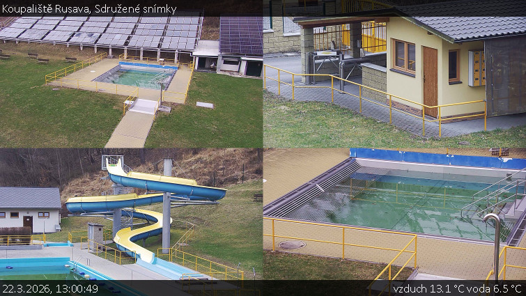 Koupaliště Rusava - Sdružené snímky - 22.3.2026 v 13:00