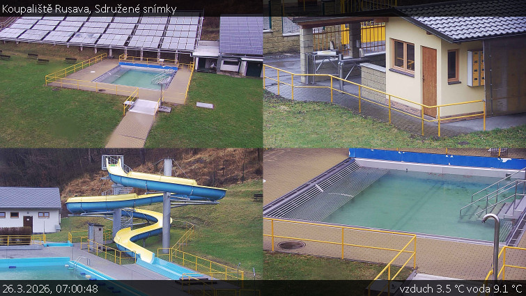Koupaliště Rusava - Sdružené snímky - 26.3.2026 v 07:00