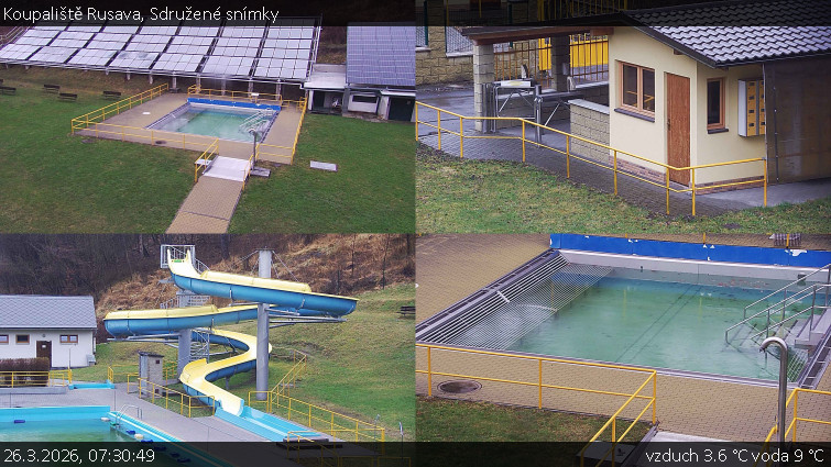 Koupaliště Rusava - Sdružené snímky - 26.3.2026 v 07:30