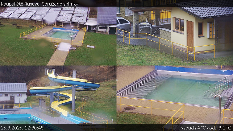 Koupaliště Rusava - Sdružené snímky - 26.3.2026 v 12:30