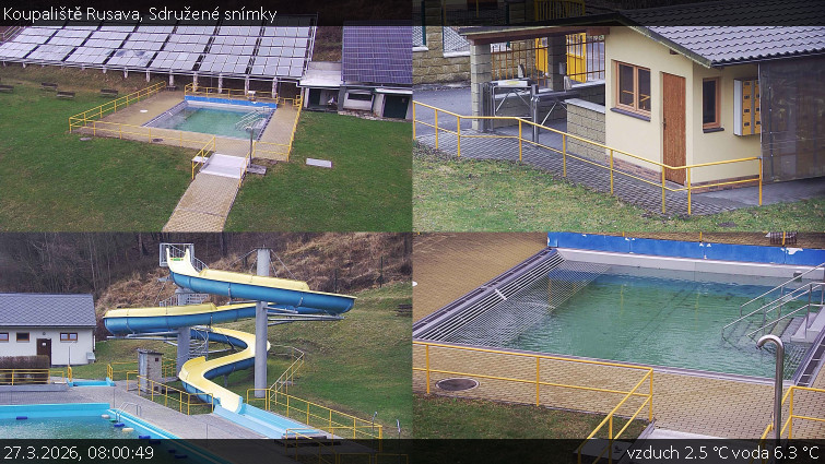 Koupaliště Rusava - Sdružené snímky - 27.3.2026 v 08:00