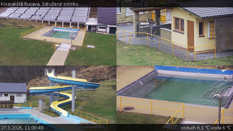 Koupaliště Rusava - Sdružené snímky - 27.3.2026 v 11:00