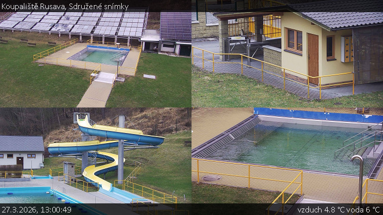 Koupaliště Rusava - Sdružené snímky - 27.3.2026 v 13:00