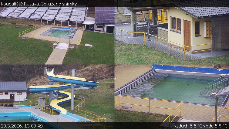 Koupaliště Rusava - Sdružené snímky - 29.3.2026 v 13:00