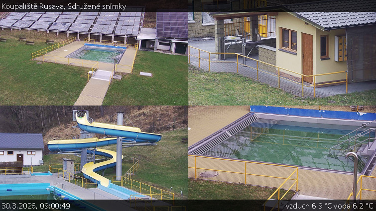 Koupaliště Rusava - Sdružené snímky - 30.3.2026 v 09:00