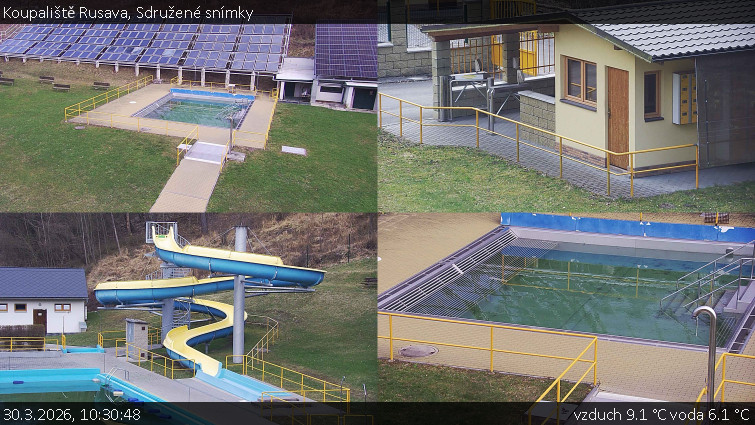 Koupaliště Rusava - Sdružené snímky - 30.3.2026 v 10:30