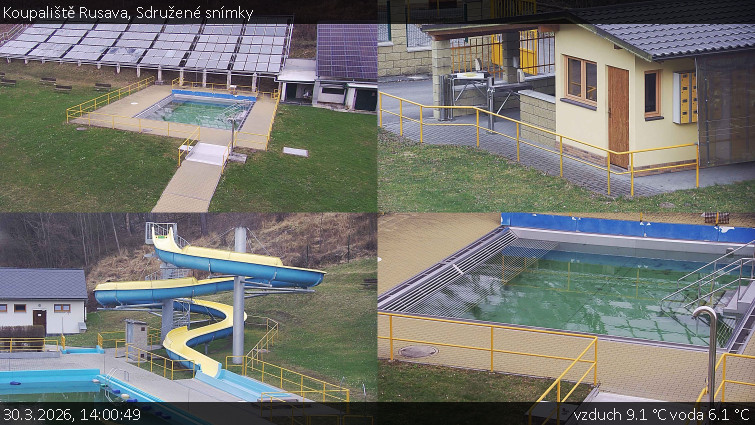 Koupaliště Rusava - Sdružené snímky - 30.3.2026 v 14:00