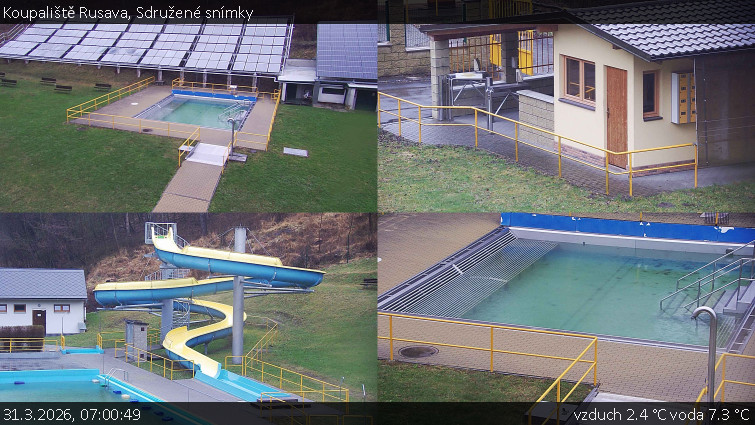 Koupaliště Rusava - Sdružené snímky - 31.3.2026 v 07:00