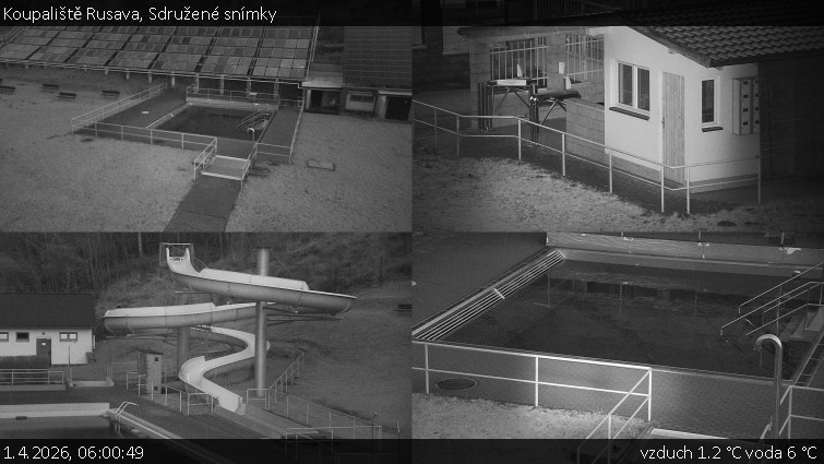Koupaliště Rusava - Sdružené snímky - 1.4.2026 v 06:00