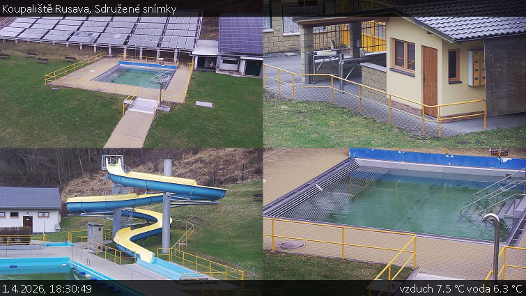 Koupaliště Rusava - Sdružené snímky - 1.4.2026 v 18:30