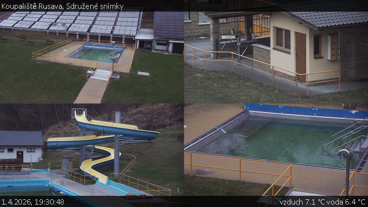 Koupaliště Rusava - Sdružené snímky - 1.4.2026 v 19:30