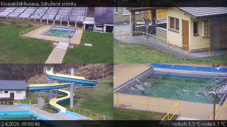 Koupaliště Rusava - Sdružené snímky - 2.4.2026 v 08:00