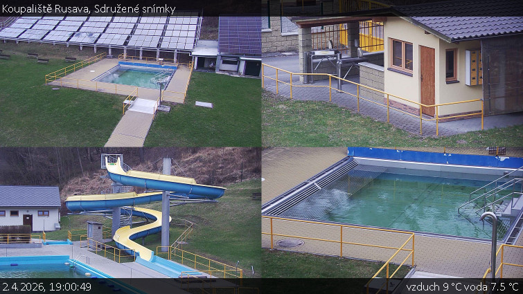Koupaliště Rusava - Sdružené snímky - 2.4.2026 v 19:00