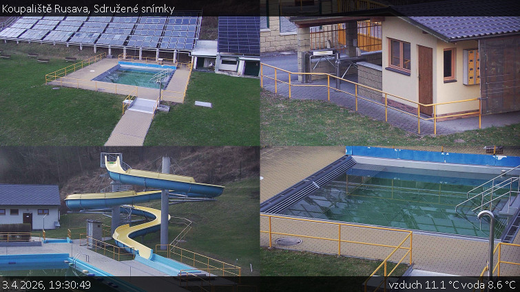 Koupaliště Rusava - Sdružené snímky - 3.4.2026 v 19:30