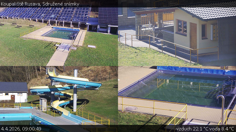 Koupaliště Rusava - Sdružené snímky - 4.4.2026 v 09:00