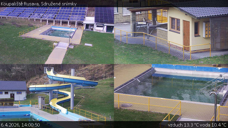 Koupaliště Rusava - Sdružené snímky - 6.4.2026 v 14:00