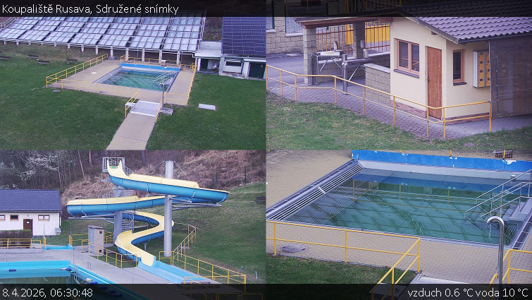 Koupaliště Rusava - Sdružené snímky - 8.4.2026 v 06:30